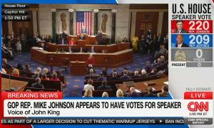 CNN anchor calls new Republican Speaker Mike Johnson a "blank slate"