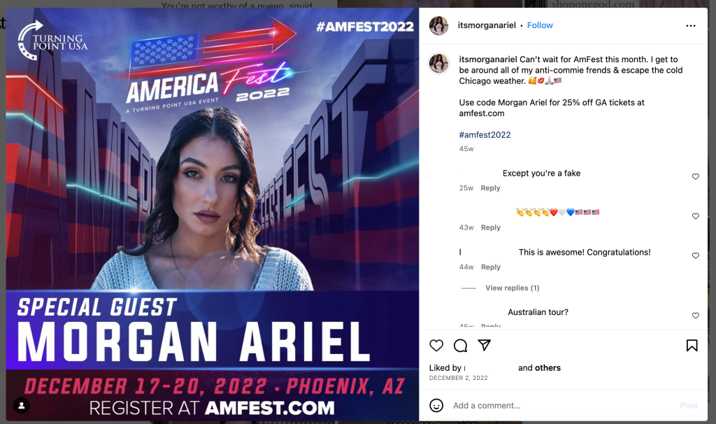 Morgan Ariel AmFest